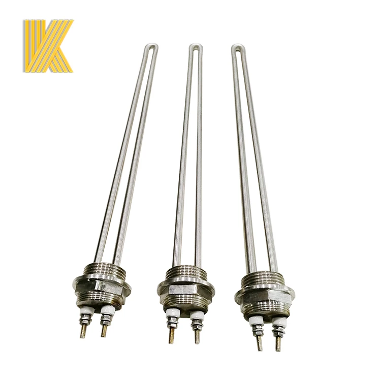 Customized Industrial heater rod tubular immersion water heater for liquid heating