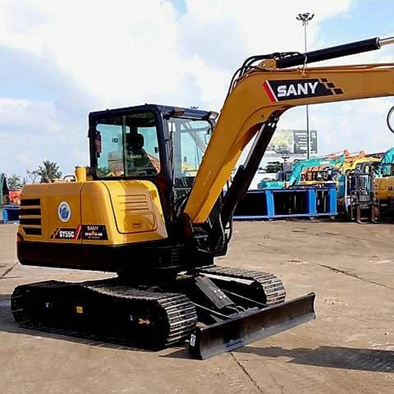 Sell new Sany 60Cpro small hydraulic excavator made in China, used excavator mini digger machine Sany 55 60Cpro