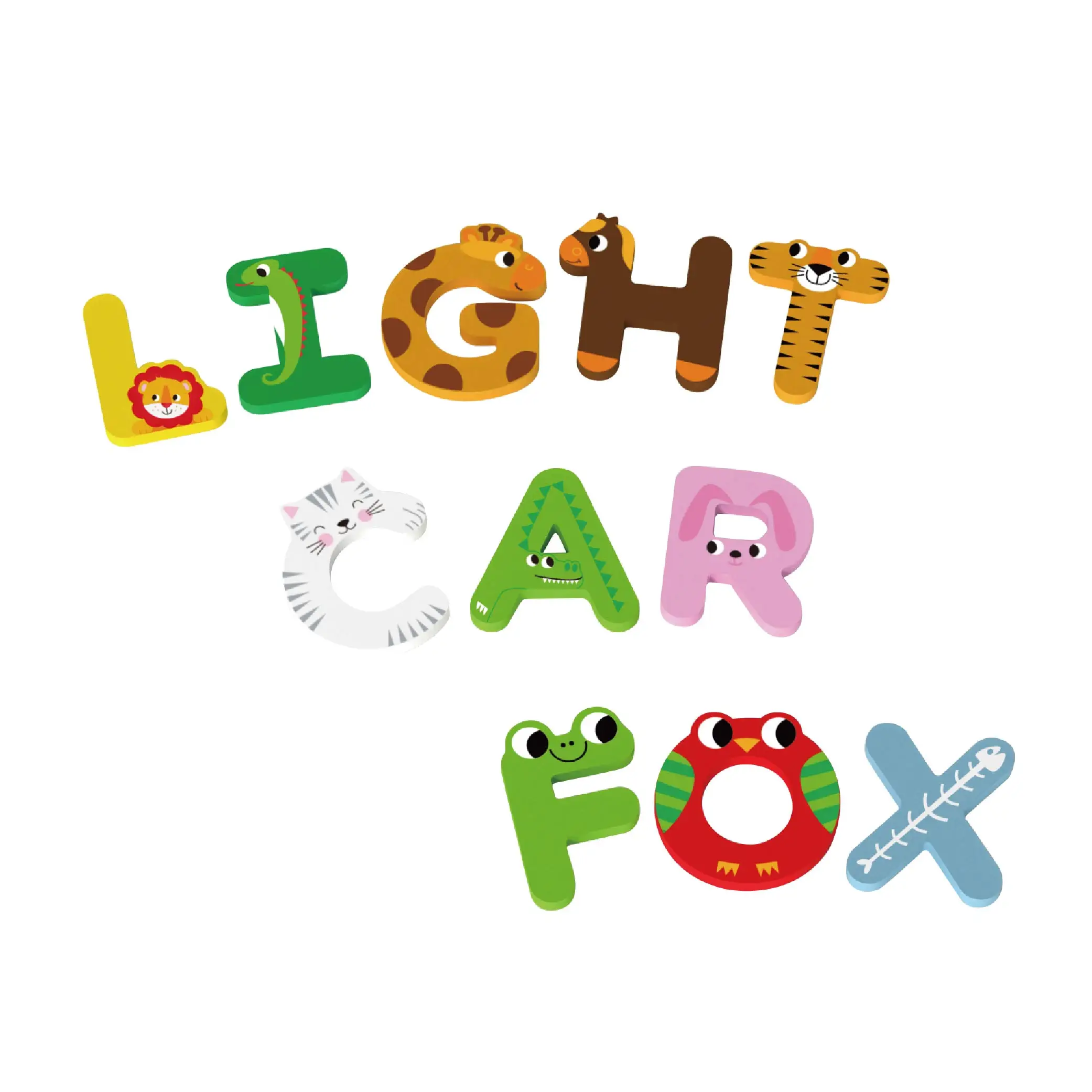 Alphabet Character  A To Z Cute Cartoon Stuffed Toy Early Educational Letter Animals