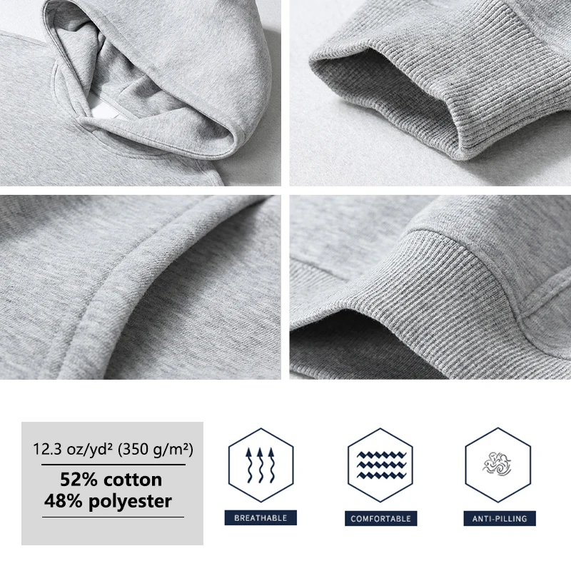 YLS OEM Custom No MOQ Stringless Heavyweight 350 Gsm Hoody Top Plain Fleece Super Oversized Blank Hoodies