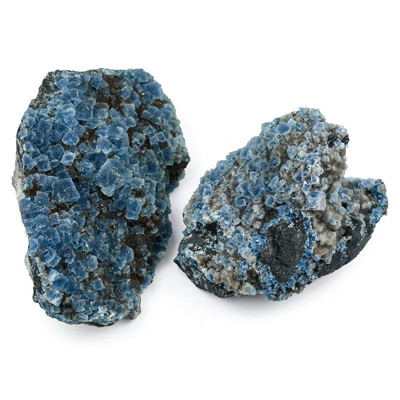 
Wholesale superior Natural Specimen Fluorite Healing Cluster Blue Fluorite Crystal Mineral Cluster Raw Stones 