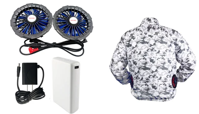 Windbreak Winter lightweight casual men breathable Unisex Work Uniform fan clothes Nylon Air Conditioning Suit for Sale