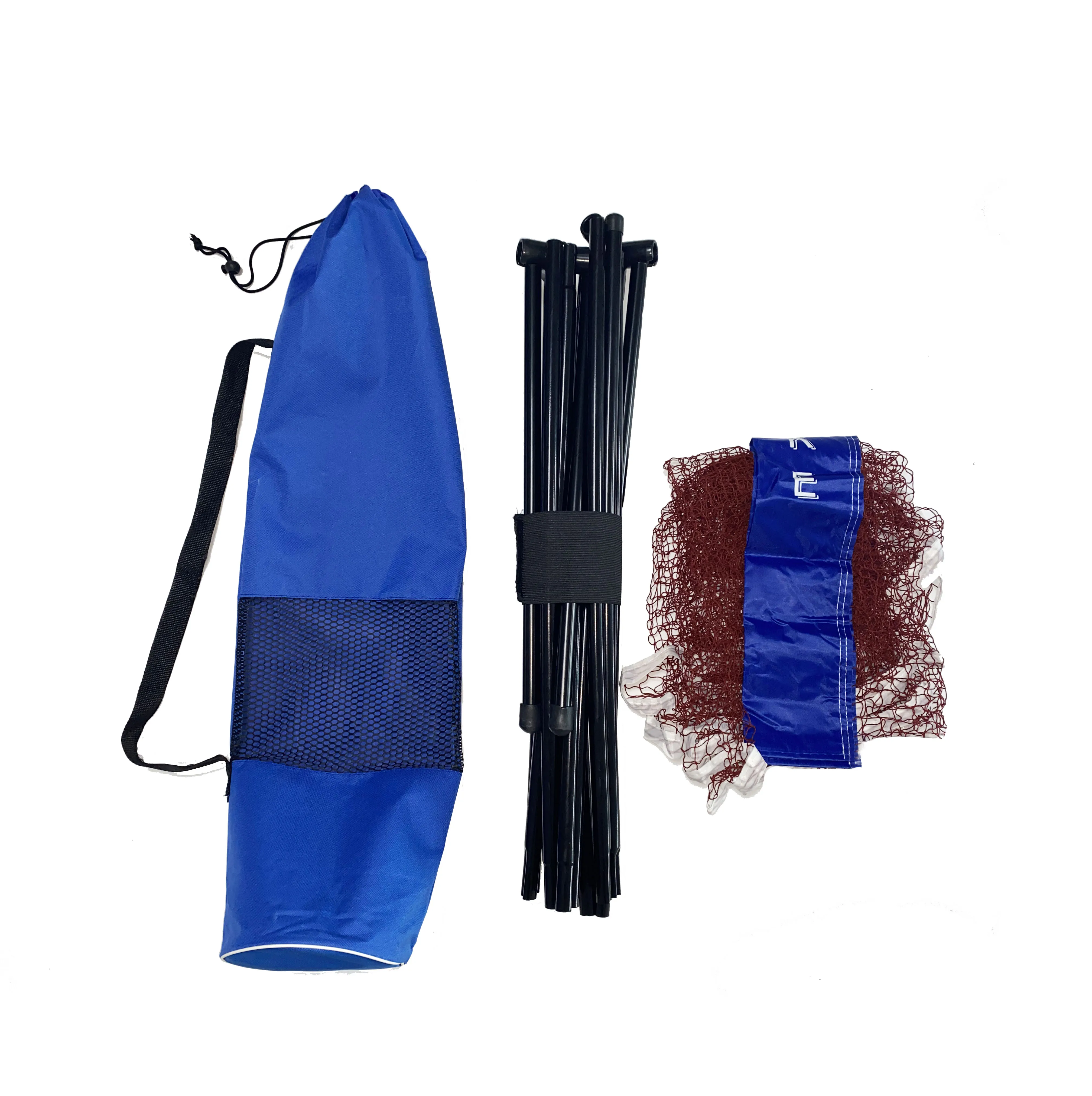 Adjustable Steel Tube Tennis Net Rack Badminton Net Rack Set Portable Outdoor and Indoor Sports Training Equipment