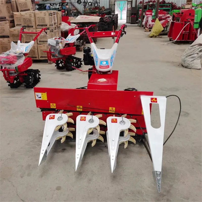 Factory direct Hand-pushed self-propelled grass mower field walking tractor with maize harvesting potato harvest machine