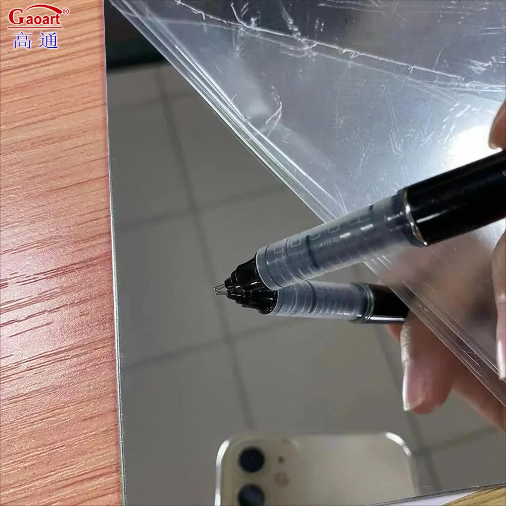 Factory Direct Sale House Decor Self Adhesive Stickers Plastic Large Flexible Unbreakable Wall Mirror Acrylic Sheet