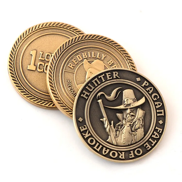 Customized challenge coins metal tokens crane machine commemorative coins  copper  coins corporate anniversary