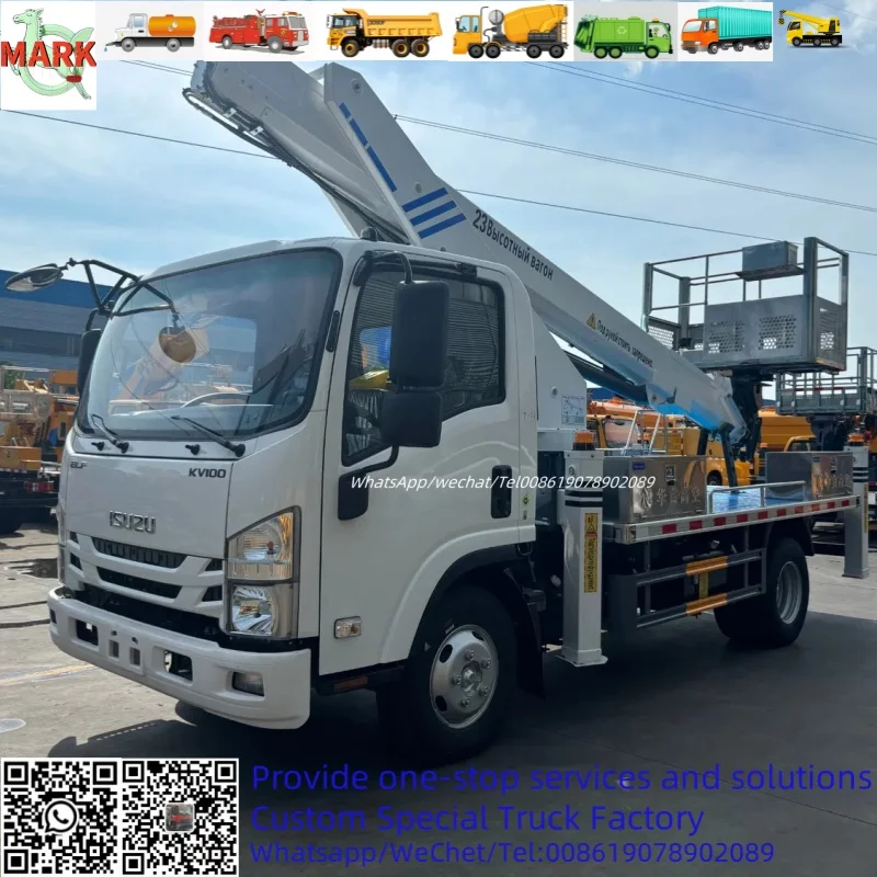 Isuzu 24 м Euro VI 130 л.с. многоцелевая воздушная Рабочая платформа гидравлический подъемник завод для продажи