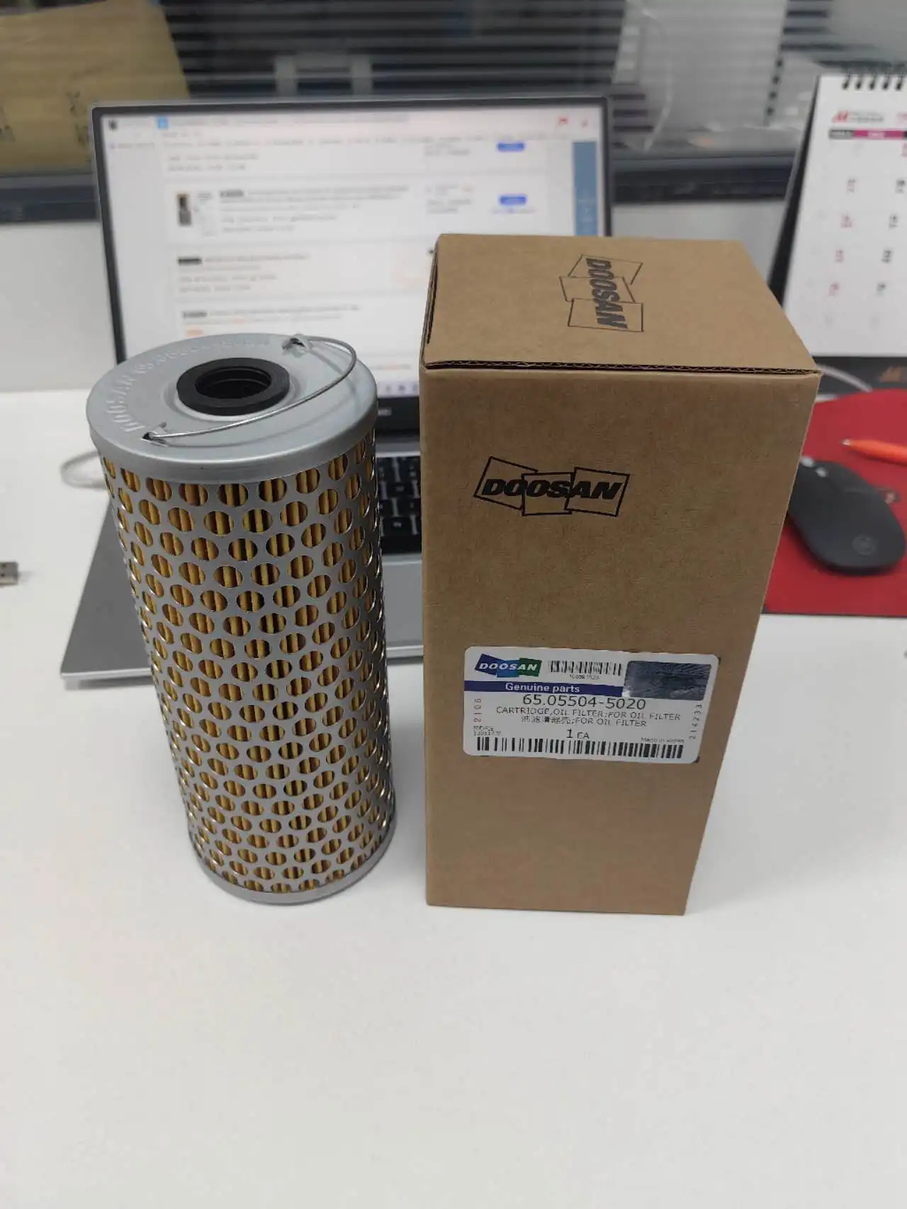 Daewoo bus parts 65055045020 65.05504-5020 CARTRIDGE oil filter for Doosan