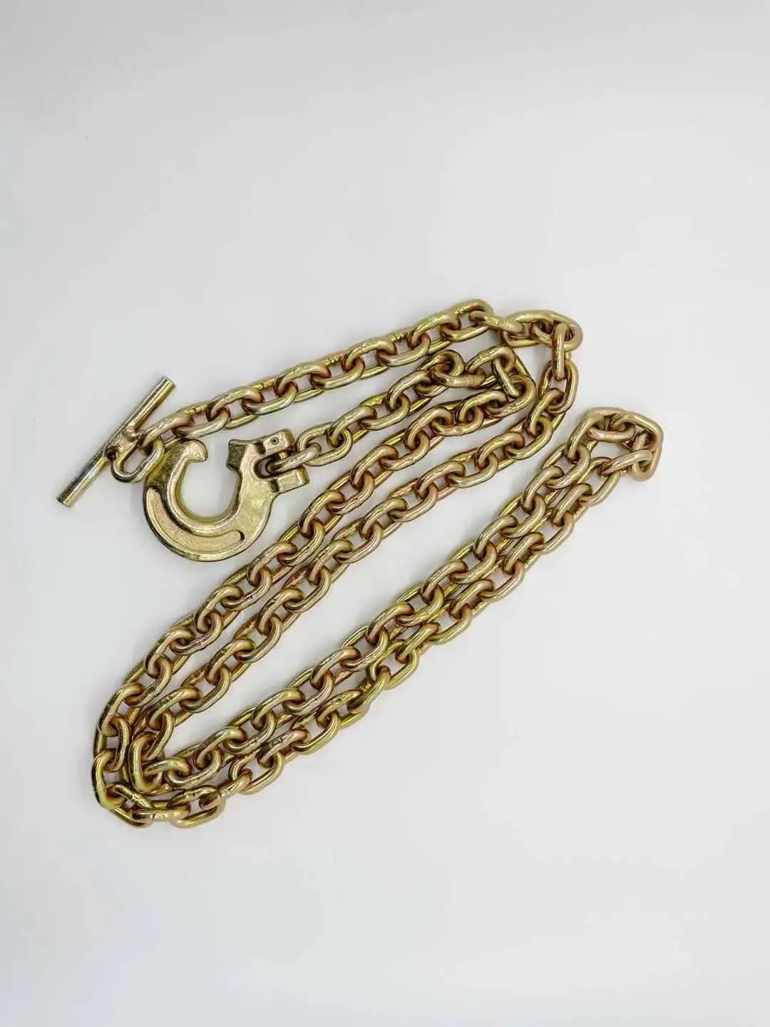 
G80 yellow zinc chromated chain with clevis forest hook 
