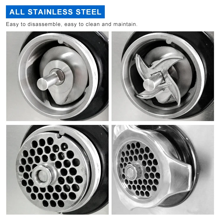 Industrial frozen meat mixer and grinder price commercial meat grinder with low price