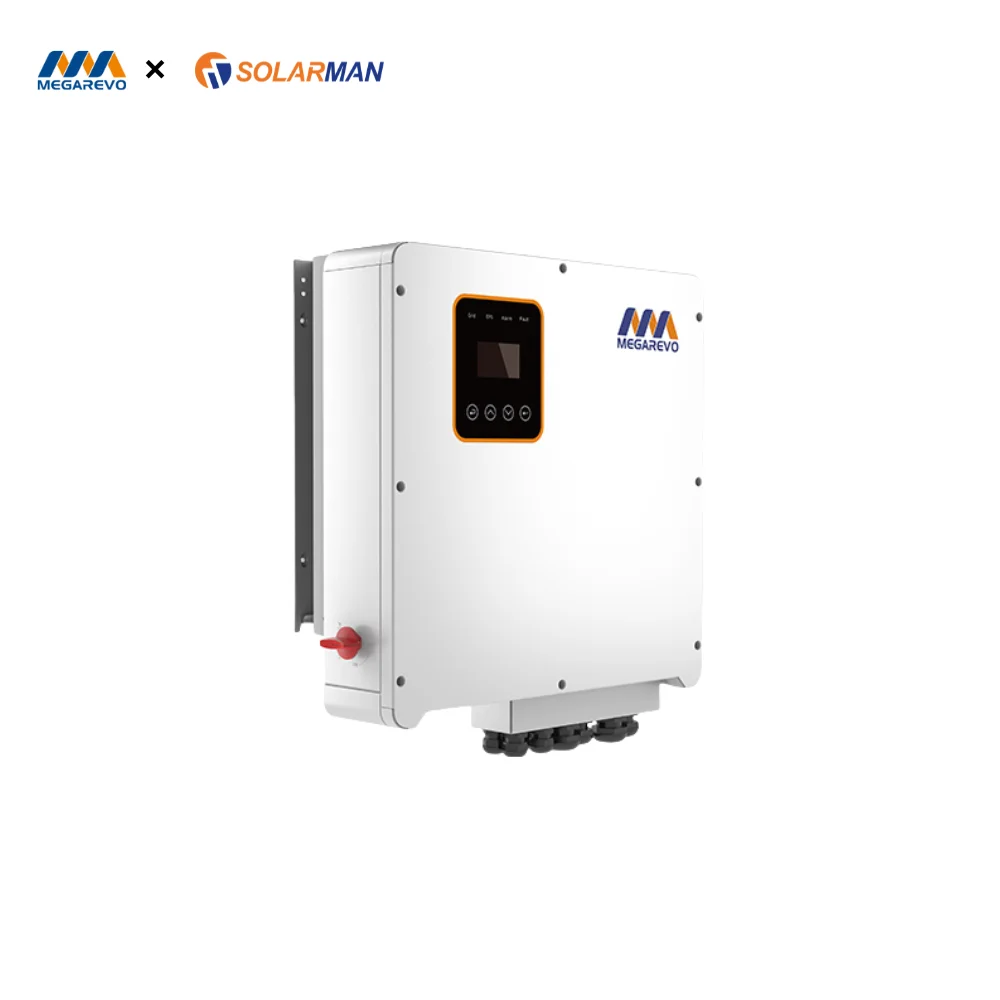 Megarevo Hybrid Inverter 8-15KW Three-Phase Pure Sine Wave 60Hz Output Frequency 3MPPT Controller 10KVA Continuous Power Output