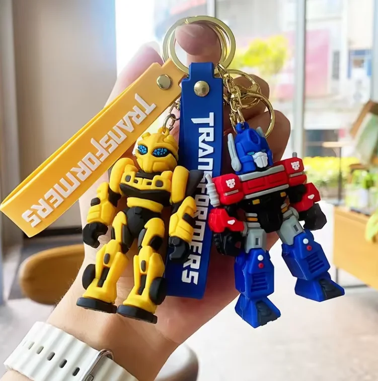 OEM Cartoon Robot Doll Keychain Frozen School Bag Pendant Keyring