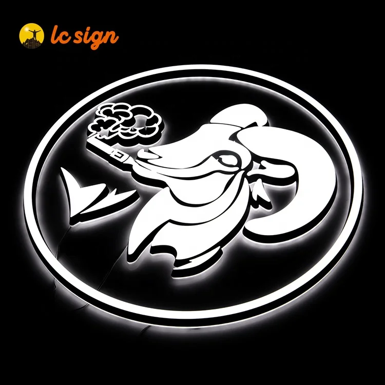 Company Logo Design Illuminated number plate Acrylic Sign Board Signage LED business Channel Letter Signs for smoke shop