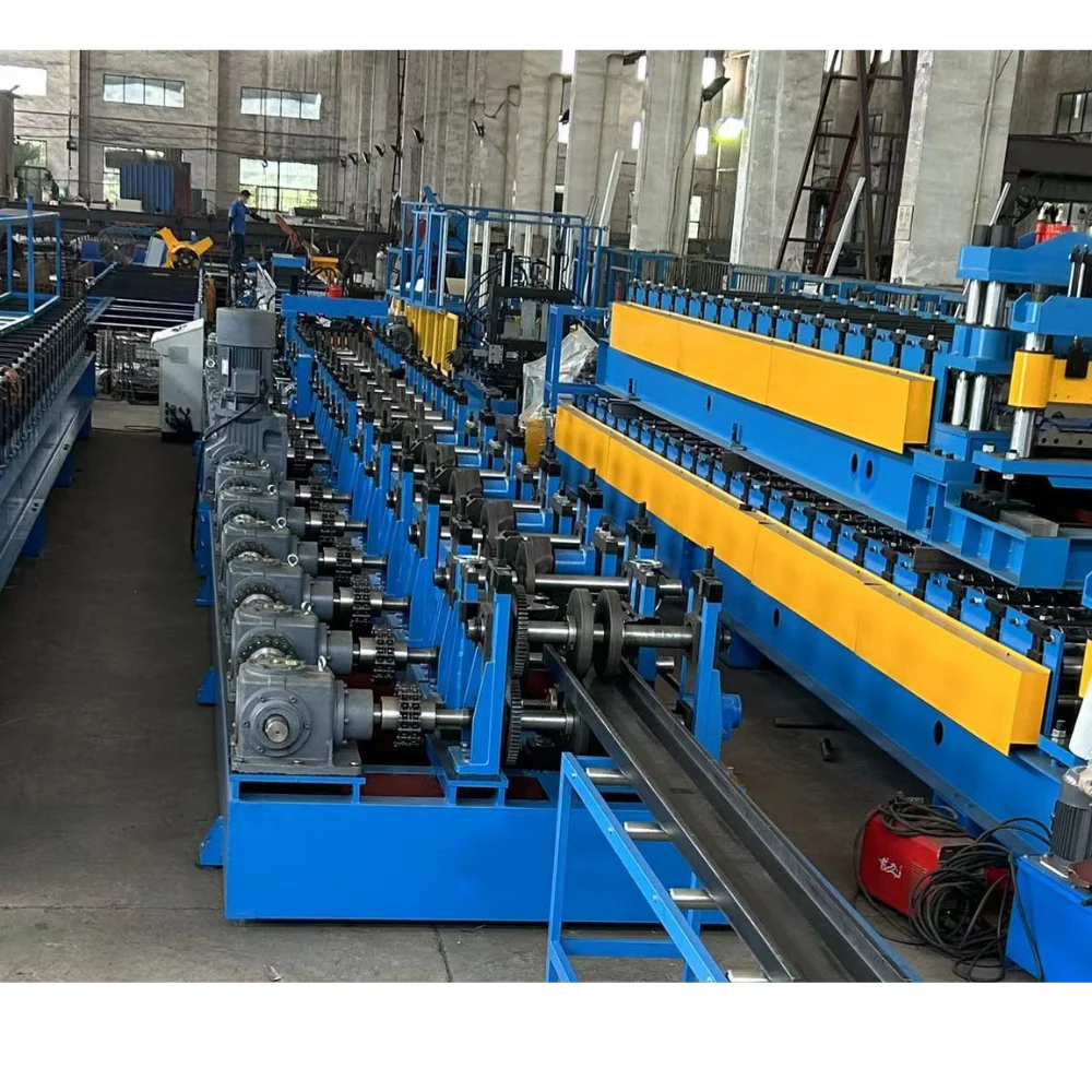 2mm-4mm Thickness Galvanized Steel CZ Purlin Roll Forming Machine