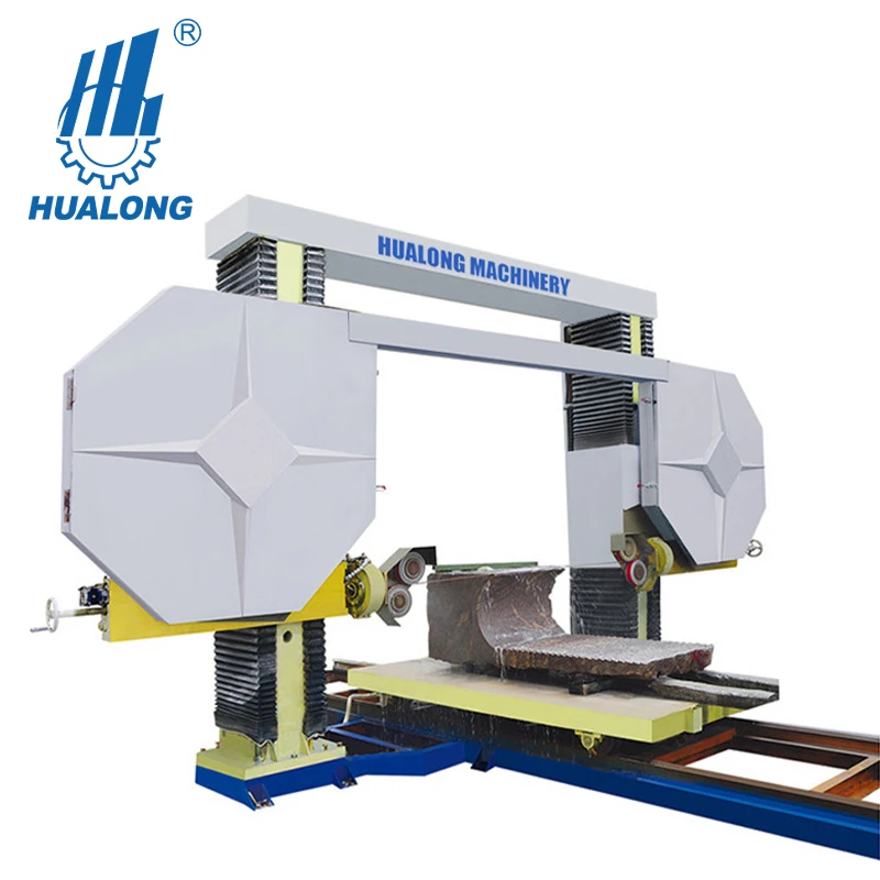 Hualong Machinery Diamond Wire-Saw CNC Stone Cutting Machine for Granite Marble Quartz Blocks Shaping Cutting Into Slabs