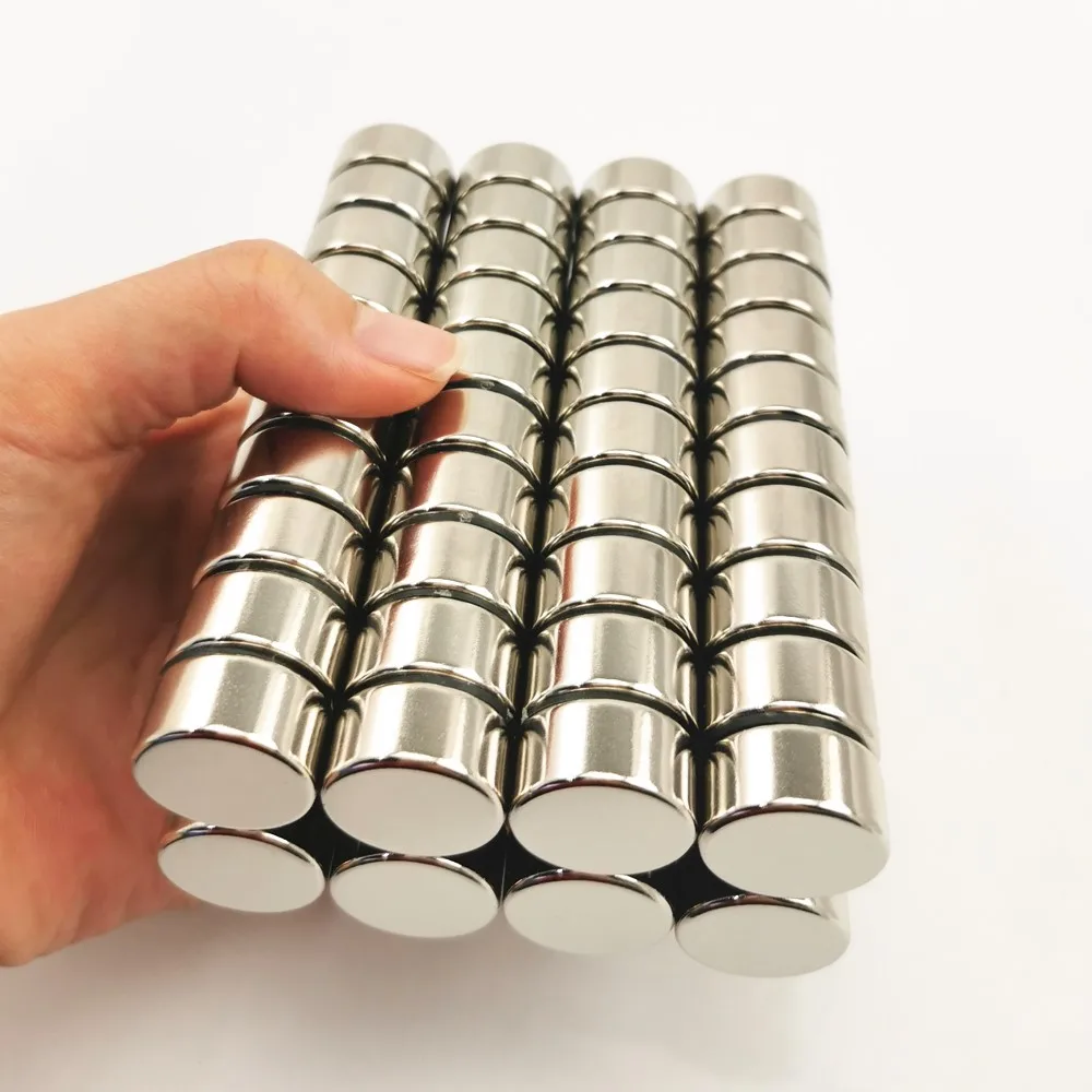 Dailymag perfect quality rare earth n35 n45 n52 round cylinder strong neodymium magnet 10x15 mm bar