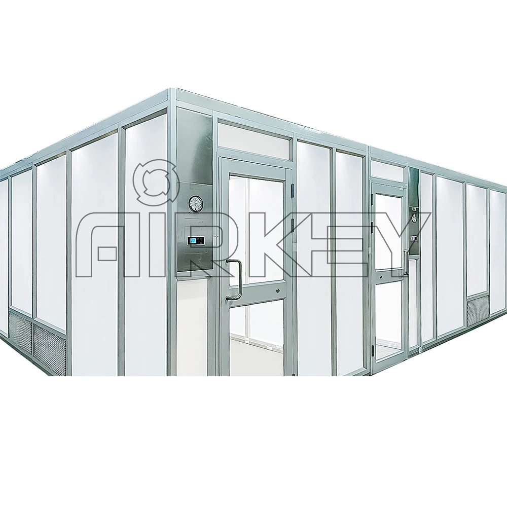 High Quality Good Performance Prefabricate Modular Cleanroom Transparent Glass Wall Excellent Design