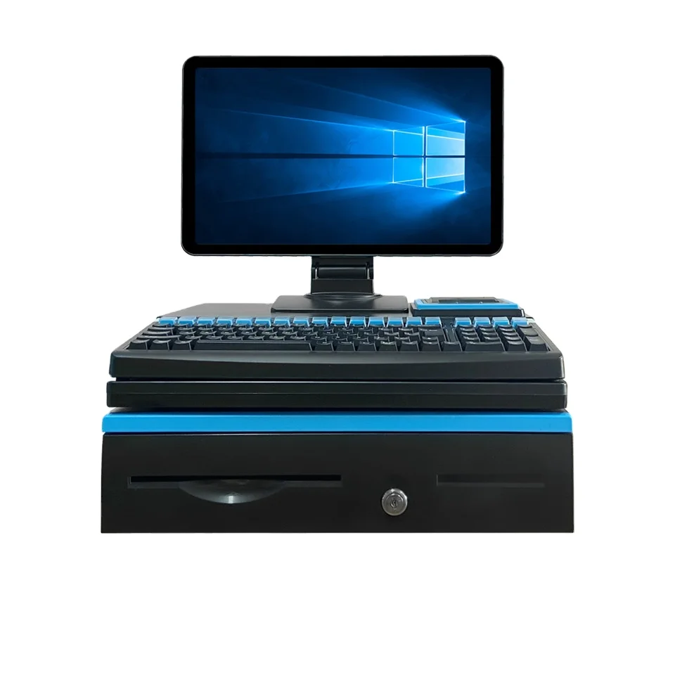 15 Inch Cash Register All in One POS System POS Machine with Printer Windows Cash Register