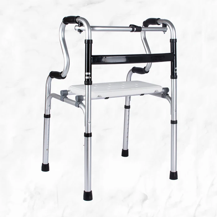Adjustable light weight mobility adult elderly walking wheel walker rollator for disabled people