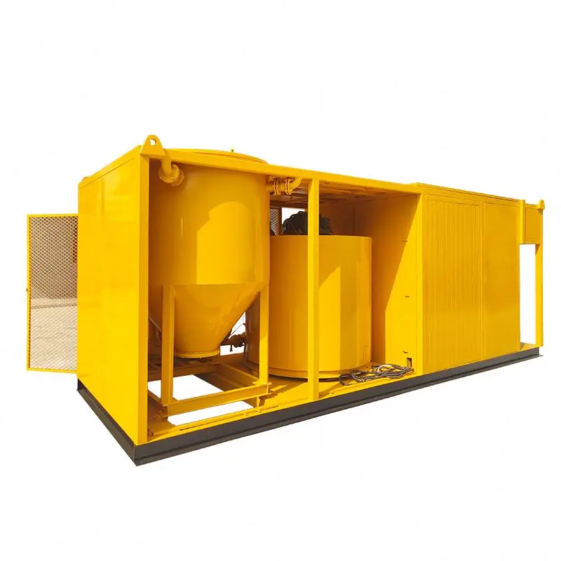 Cement Slurry Mixing Plants Mortar Jet Grouting Pumps Container Type Grout Batching Plant