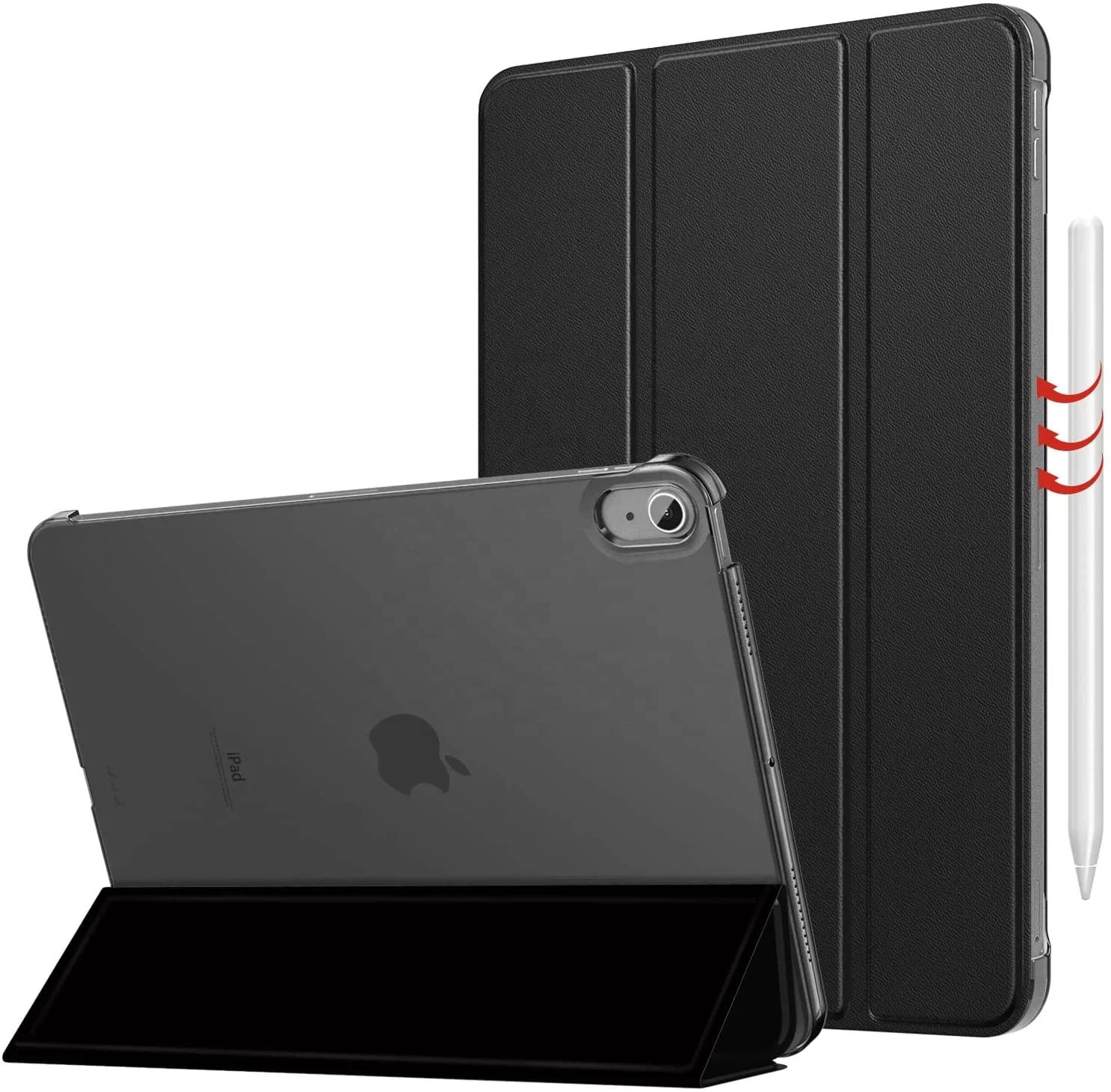 Моко разумная роскошь искусственная кожа Tri-fold ультра тонкий чехол для iPad Air 5th Generation 2022/ 4th поколения 2020 10