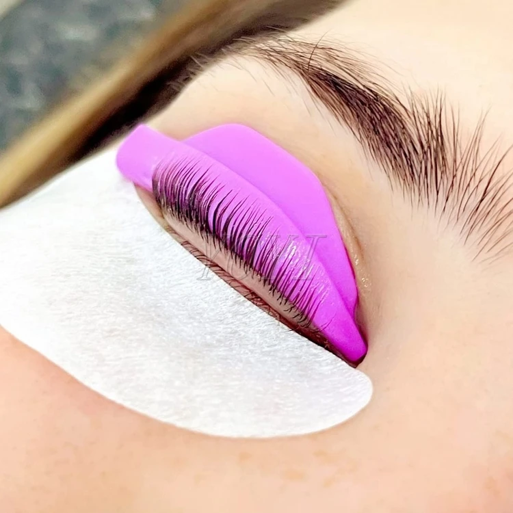 Colorful eyelash perm lifting pads Wholesale No glue color eye lash perming rods Super soft Reusable lash lift silicone shields