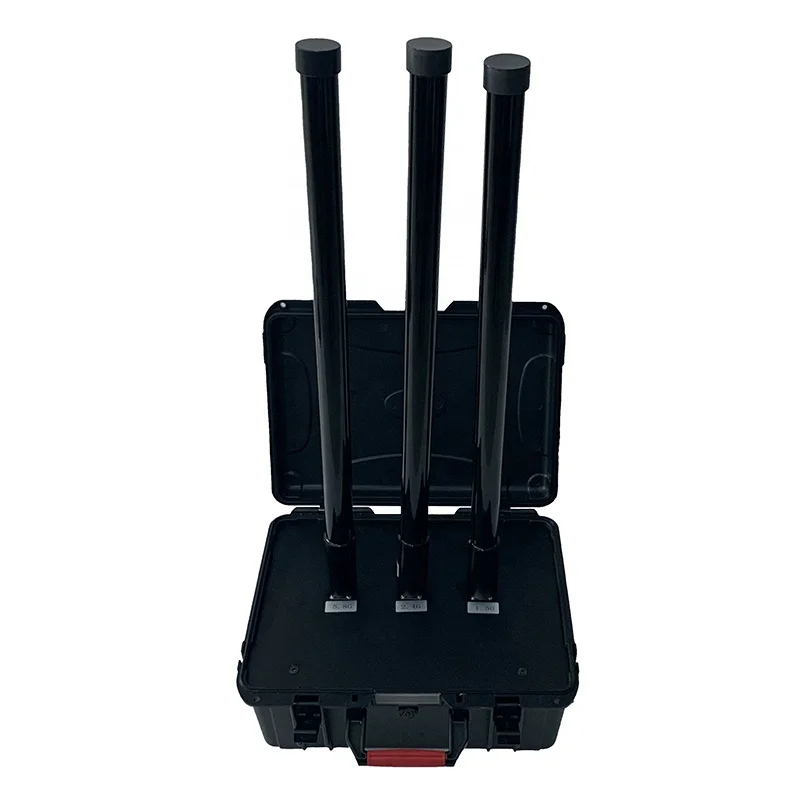 Portable Anti Drone Systems 1.5g 2.4g 5.8g Omni directional / directional Antenna Stationary Anti UAV Systems