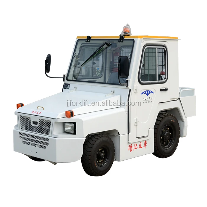 Трактор для буксировки багажа с японскими деталями и технологией, простая кабина