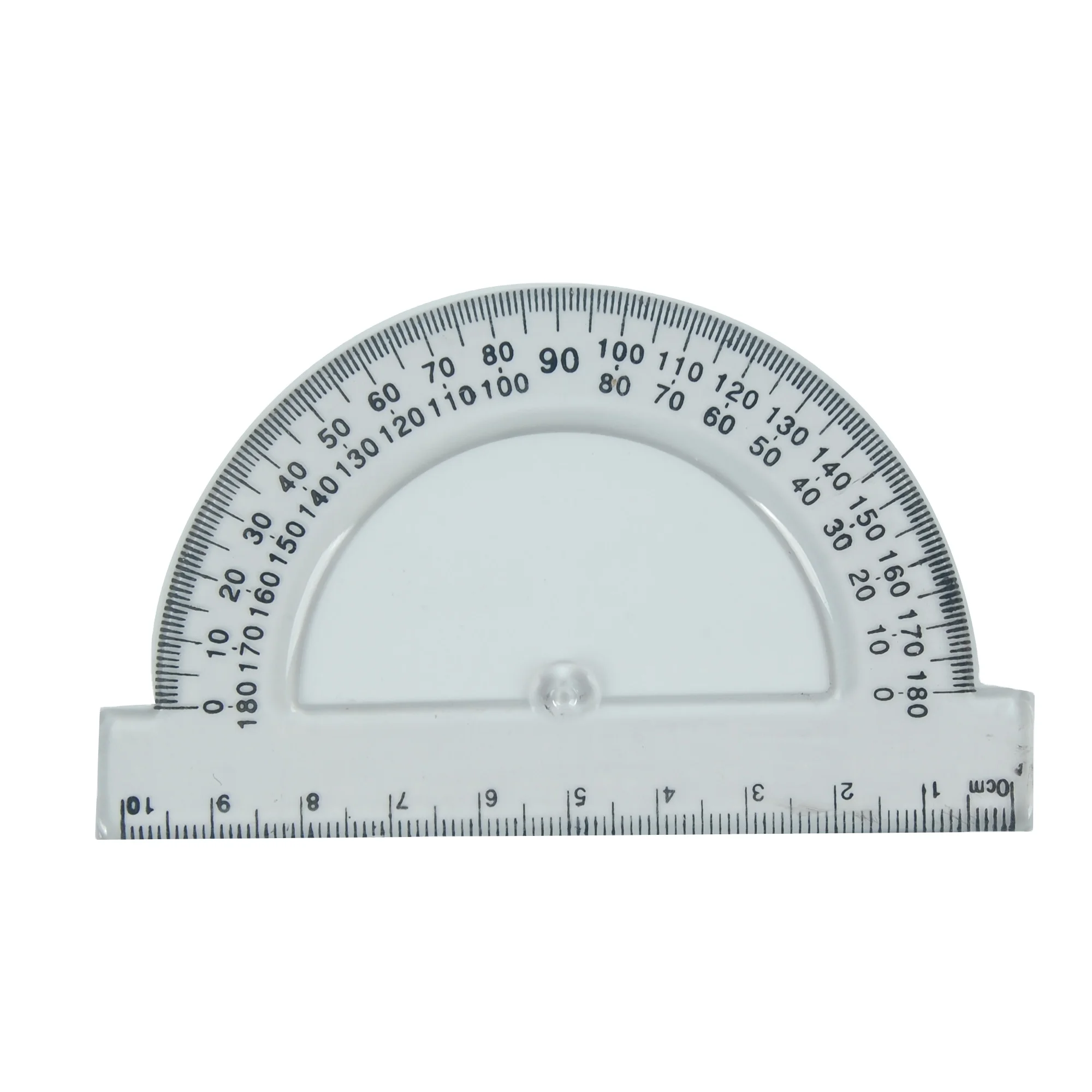 Geometric Math Scale 180 Half-cirle 10 CM Angle Measuring Tool Online Protractor