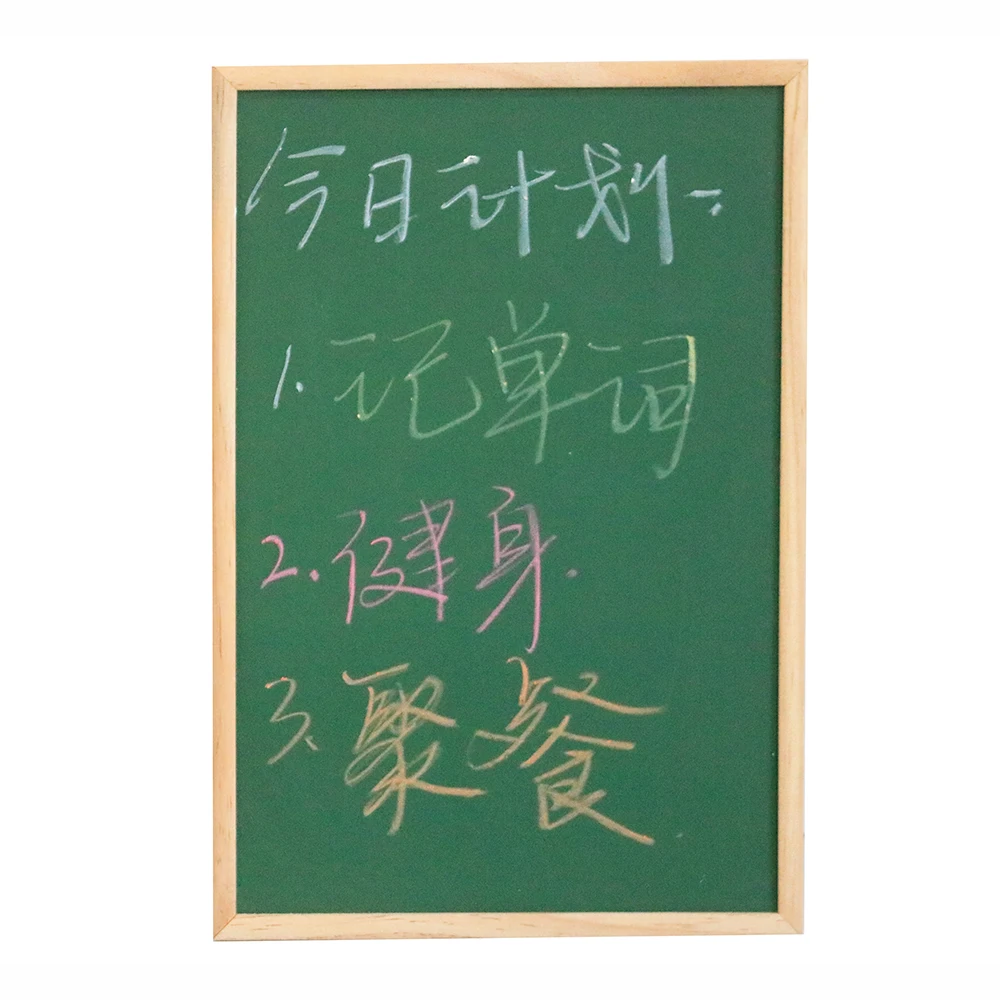 Office Home Use Dry Erase Magnetic Whiteboard/ Writing board/ Green Board  Wooden Frame Message Scoreboard Whiteboard Markers
