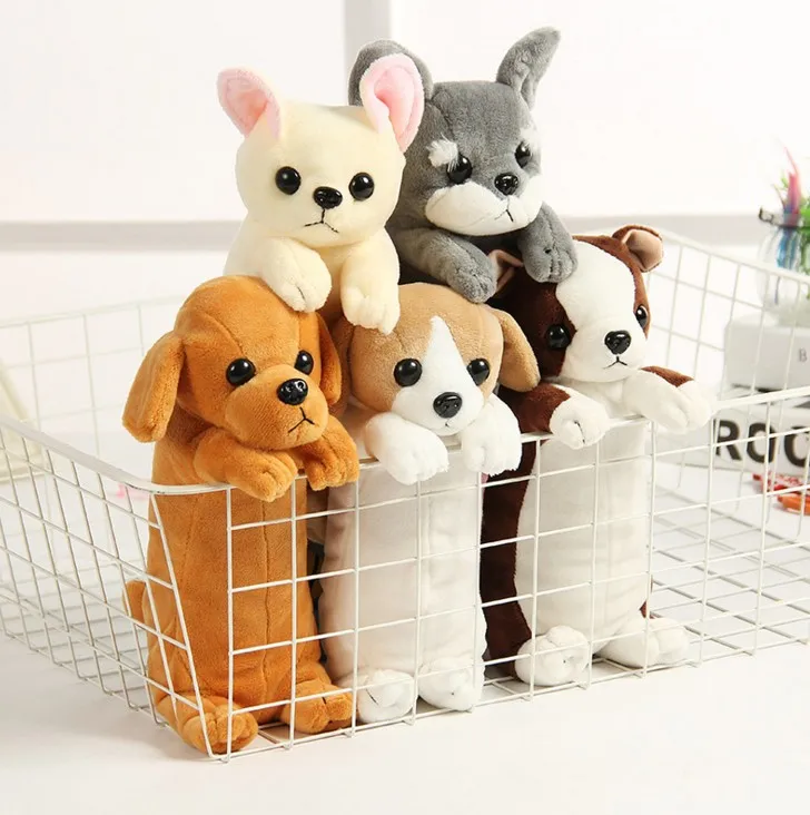 
Kawaii Stationery School office supplies Cartoon Plush Pencil Case Plush Dog Puppy Pencil Bag For Kids Pencil Box christmas g 