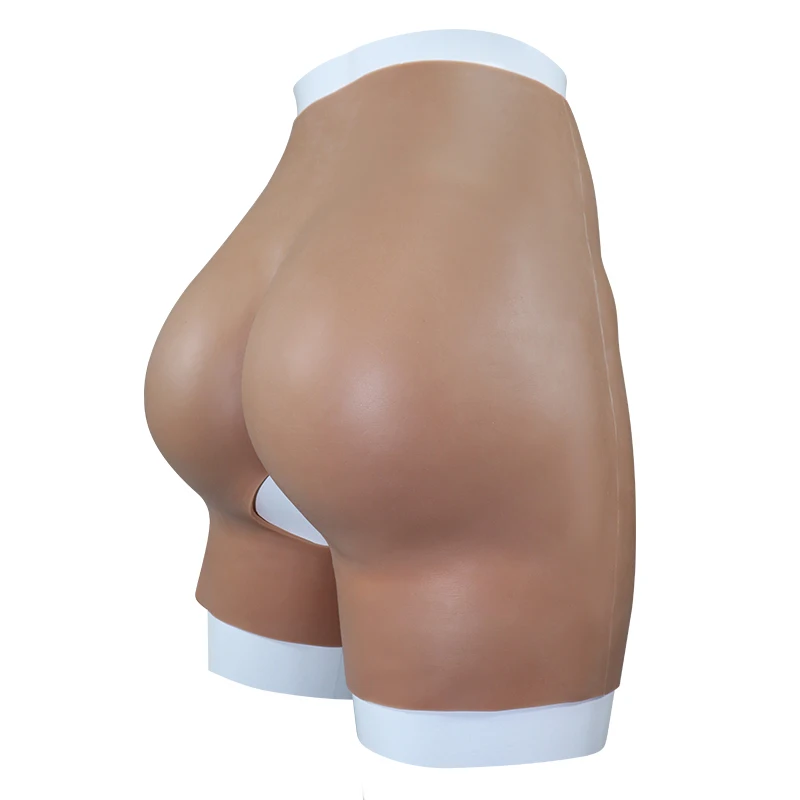 XL Plus Size Shaper Crotch Pants Pads Silicone Butt-enhancing Buttocks Thickening Shapewear