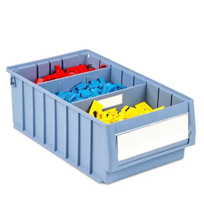 hot sale heavy duty eco-friendly stackable plastic spare parts storage bin for export