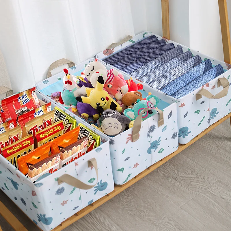 Fashion Wholesale Fabric Open Steel Frame Foldable Portable Clothing Pants Sundries Storage Basket