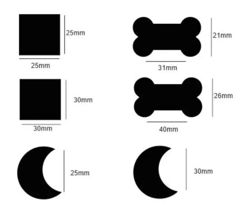 Customized Shape Brass Copper Aluminum Stainless Steel Dog Tags with Logo