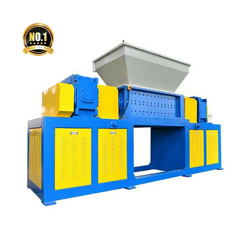
waste plastic and wood shredder machine 