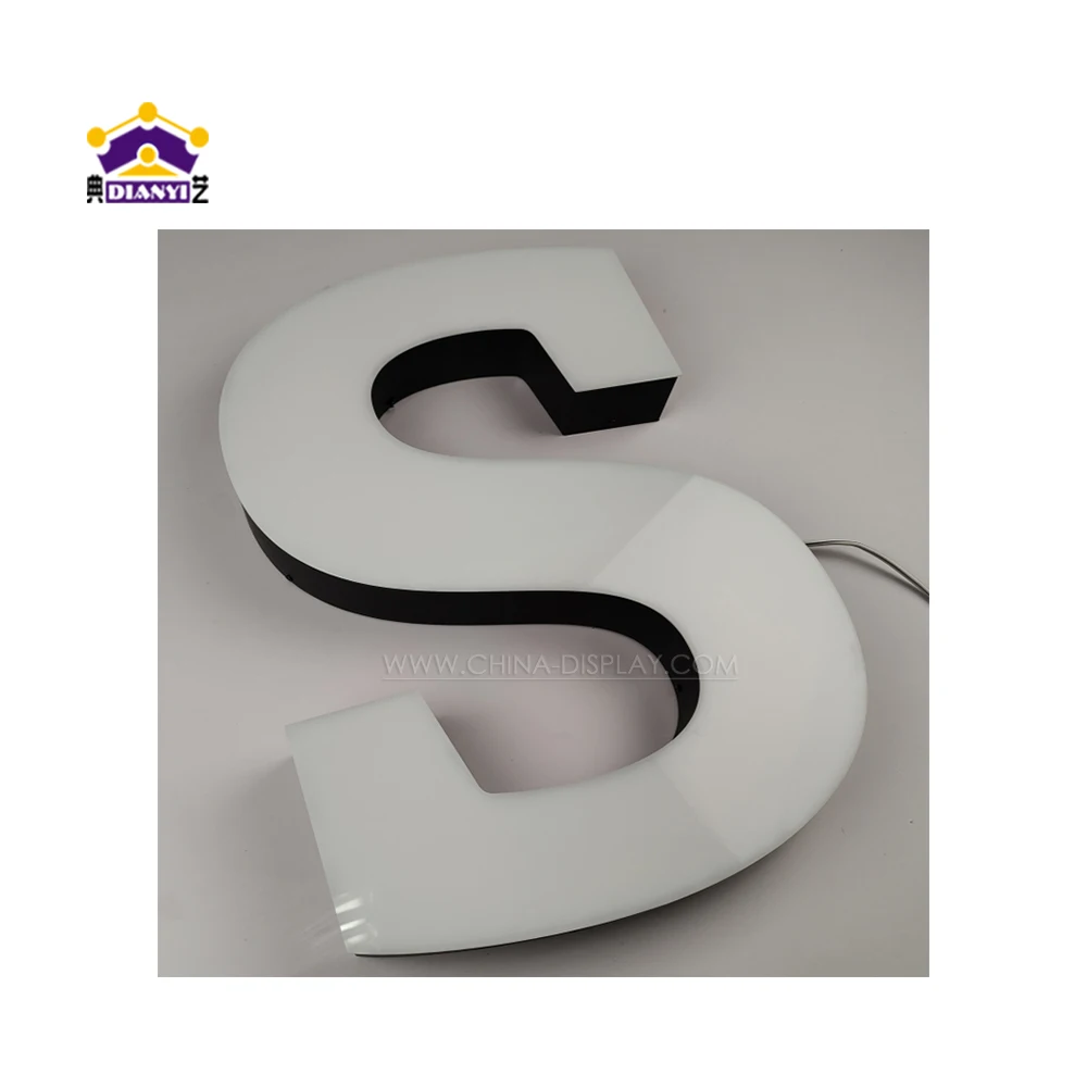 custom Building sign board design led letter Illuminated frontlit store front sign for business outdoor led sign for business