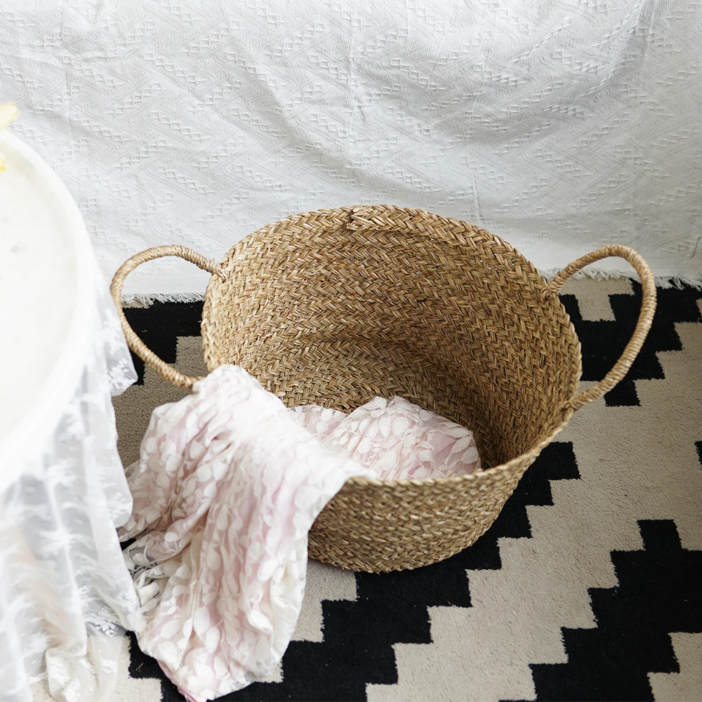 High Quality Wicker Picnic Basket Organizer Dirty Clothes Decorative Laundry Hamper With Handle