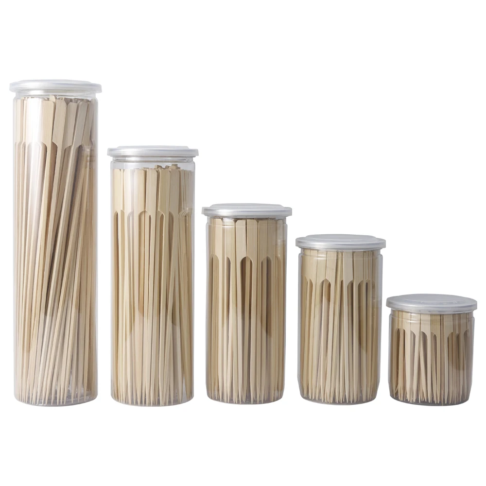 wide flat Bamboo Skewers toothpick bamboo skewer sticks for cocktail marshmallow fruit