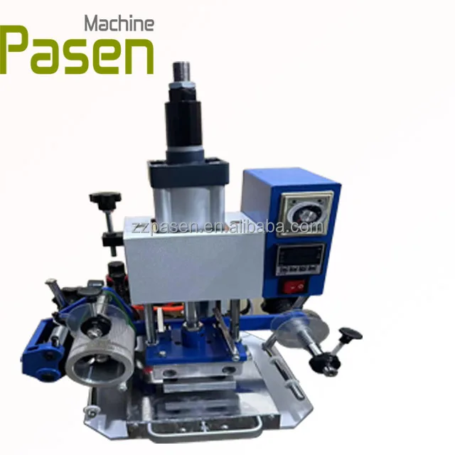 wholesales digital stamping machine leather embossing wood brand logo hot pressing small pneumatic hot stamping machine