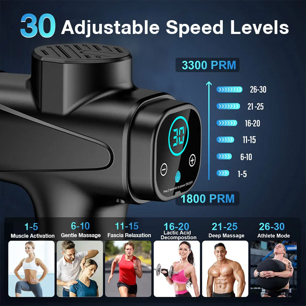 M0885 New Products 2024 Wholesale Price Custom Printing Electric handheld electric massage gun deep tissue percussi China Factor