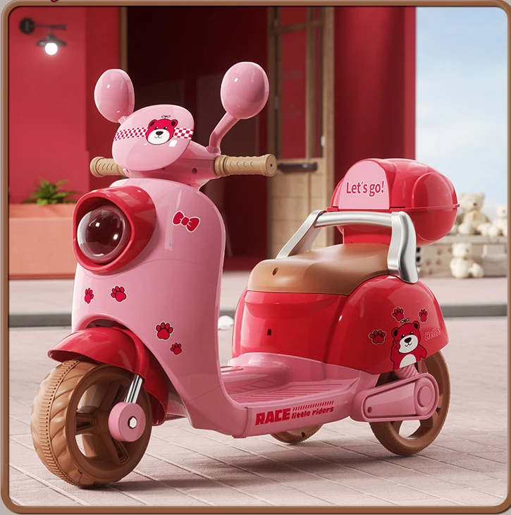 Manufacturer new electric motorcycle with light music/ 3-wheel kids battery operated motorcycle 3-8 years old.