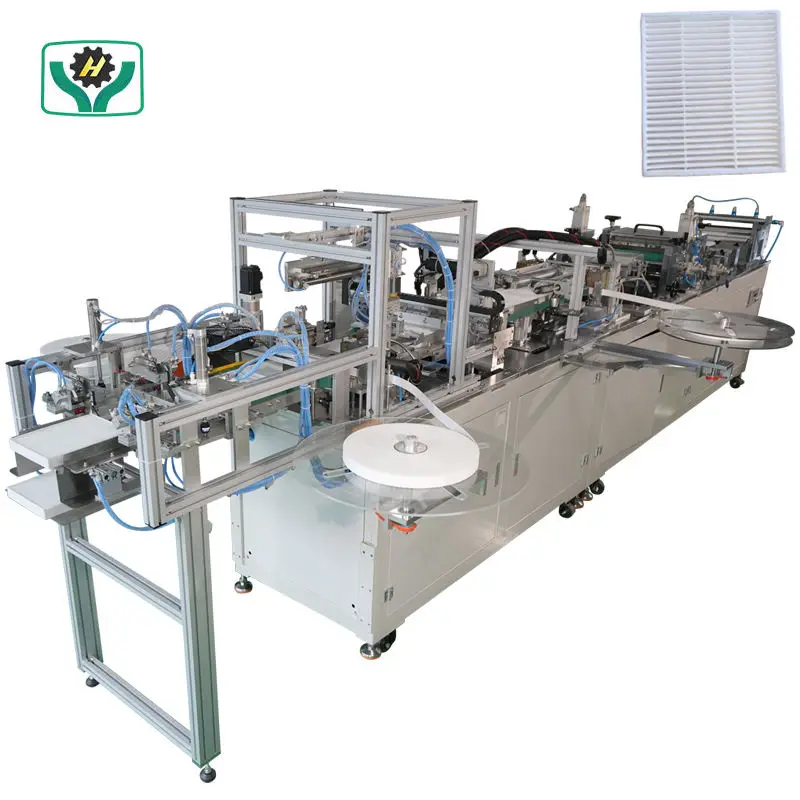 Full Automatic Air Conditioner Filter Panel Air Pleat Filter Making Machine Cabin Filtration Machine
