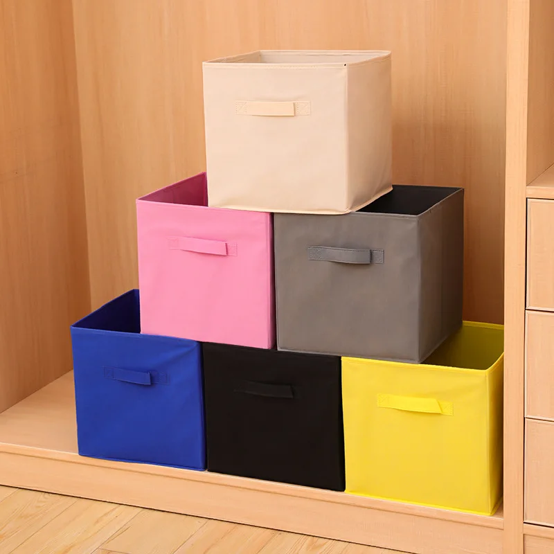 High Quality Collapsible Cube Bins Non-Woven Closet Organizer Storage Box