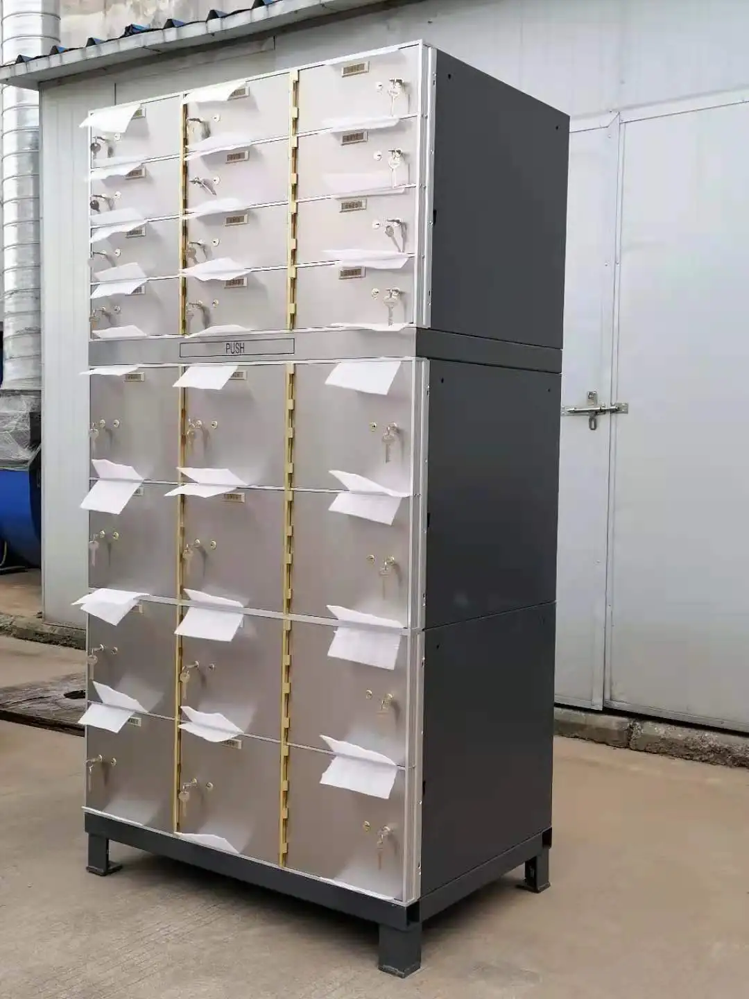 10mm stainless steel Metal External hinge Bank Safe Deposit Box gun safe storage locker for vault room