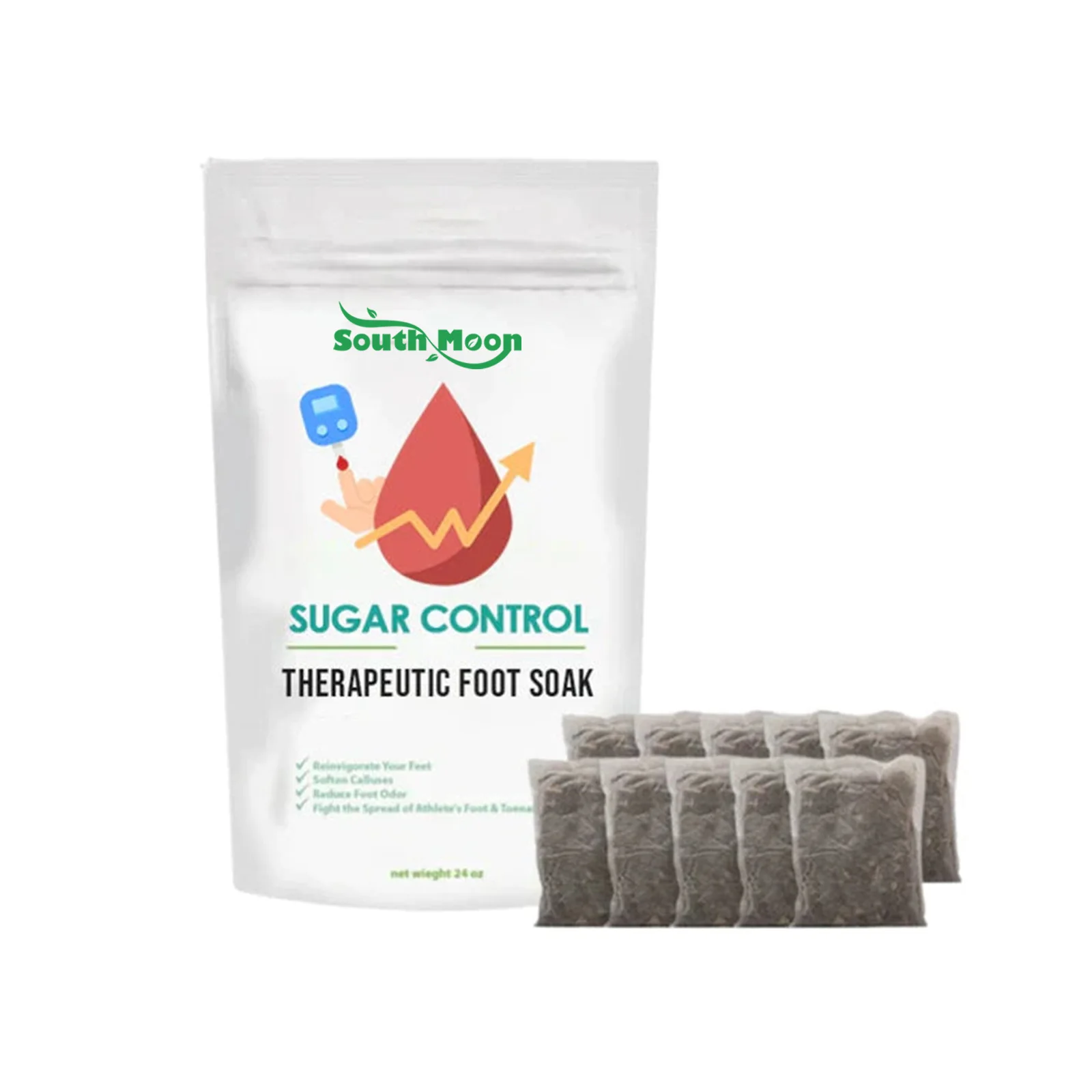 Fast Slimming Ginger Essence Detox Foot Soak Lymphatic Drainage Herbal Foot Bath Bag