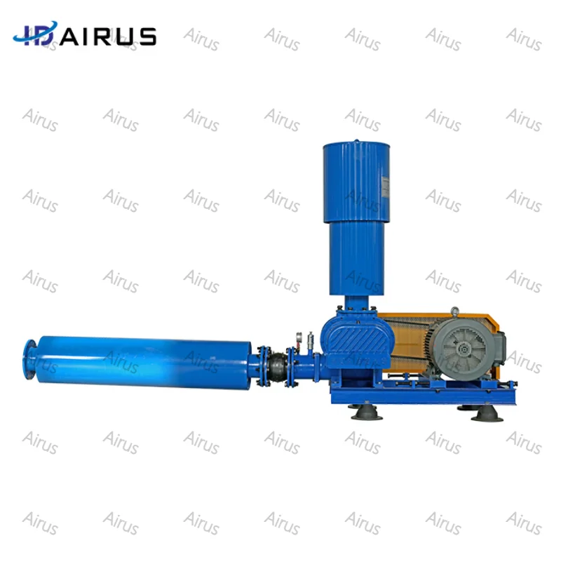 high quality rotary lobe blower double oil tank blower root fish pond aeration roots blower zls 65 15 kw aquaculture