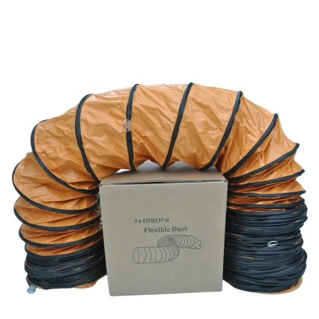 Cheap 600mm Pvc Fire Resistant Flexible Air Duct For Air Conditioning Fan
