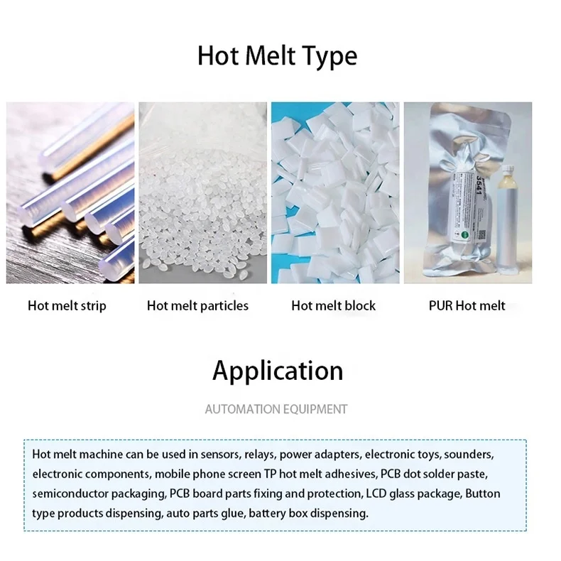 400*400 Desktop automatic 30ML hot melt glue dispensing robot machine