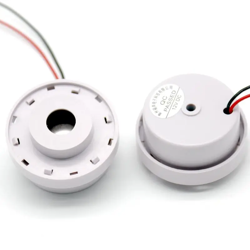Diameter 45MM 2900Hz 9V 12V DC 100dB Continuous Alarm Internal Drive Audio Piezo Indicator Buzzer with Wire Leads